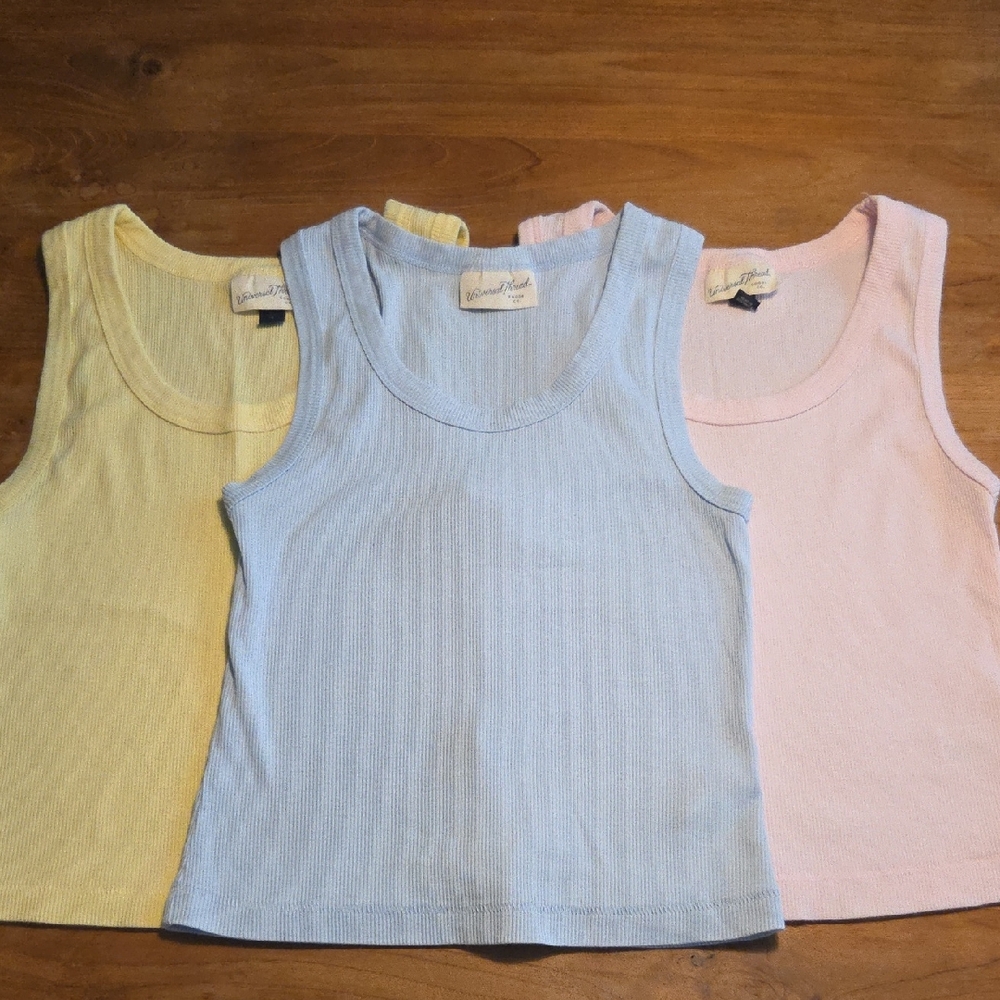 Ribbed Fitted Tank Top Bundle